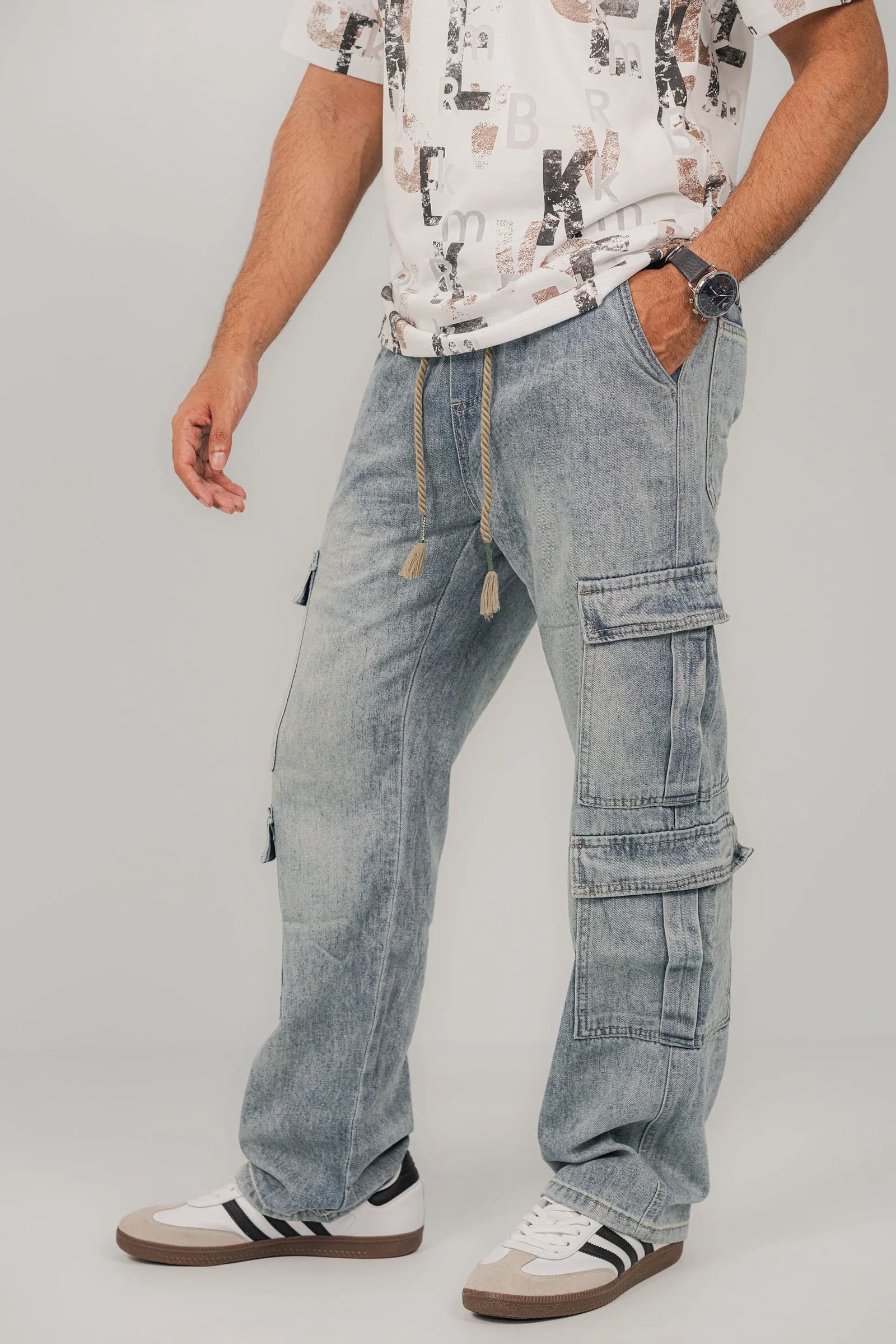 Cargo Stone Blue Pant CP-2821