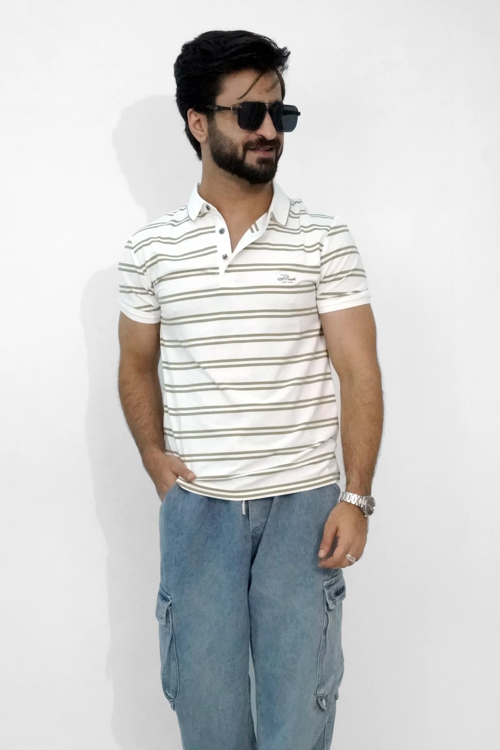 King Amir White T-Shirt TS-4507
