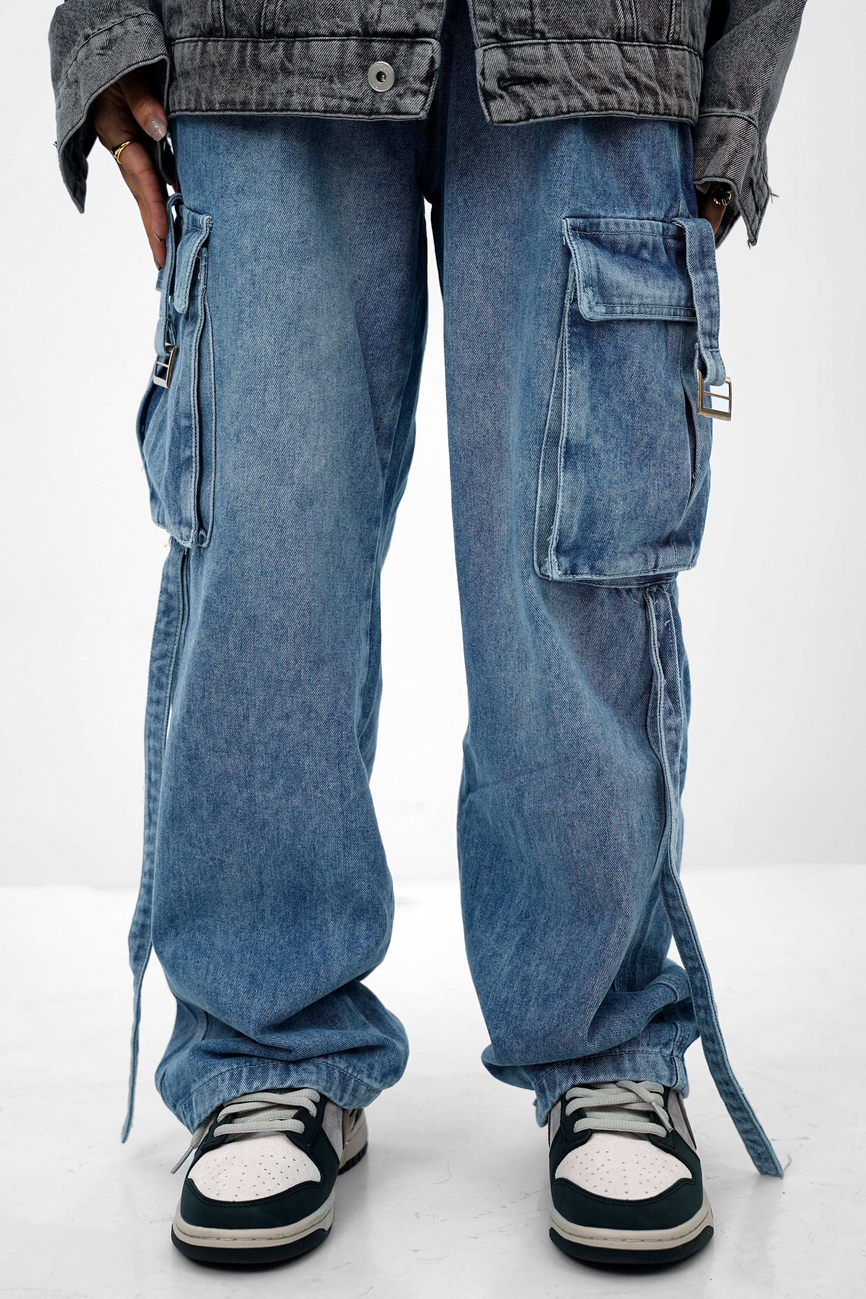 Cargo String Blue Pant CP-2868